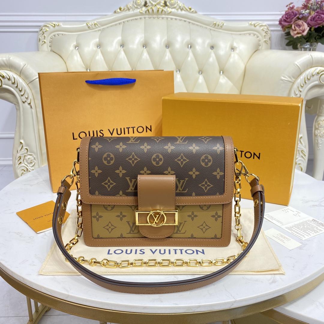 Louis Vuitton DAUPHINE MM Handbag Monogram M45958